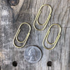 5-PACK Gold Mini Wide Paperclip