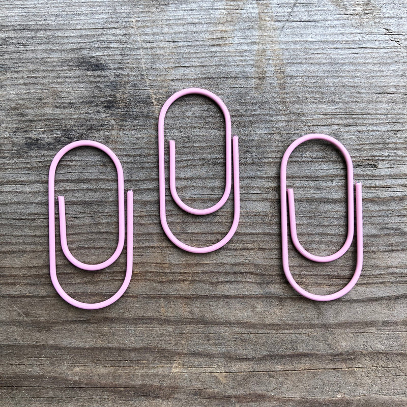5-PACK Pink Mini Wide Paperclip